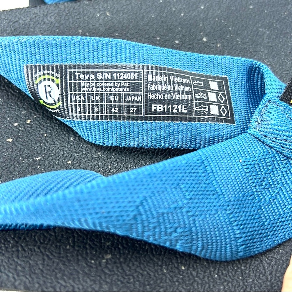 NEW Teva Black and Teal Sandals - Picture 5 of 7